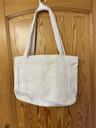 Weisse Stofftasche