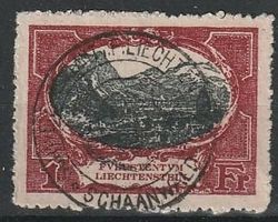 FL 60 Vaduz 1 Fr. 1921 mit Vollstempel Kat. 60.-