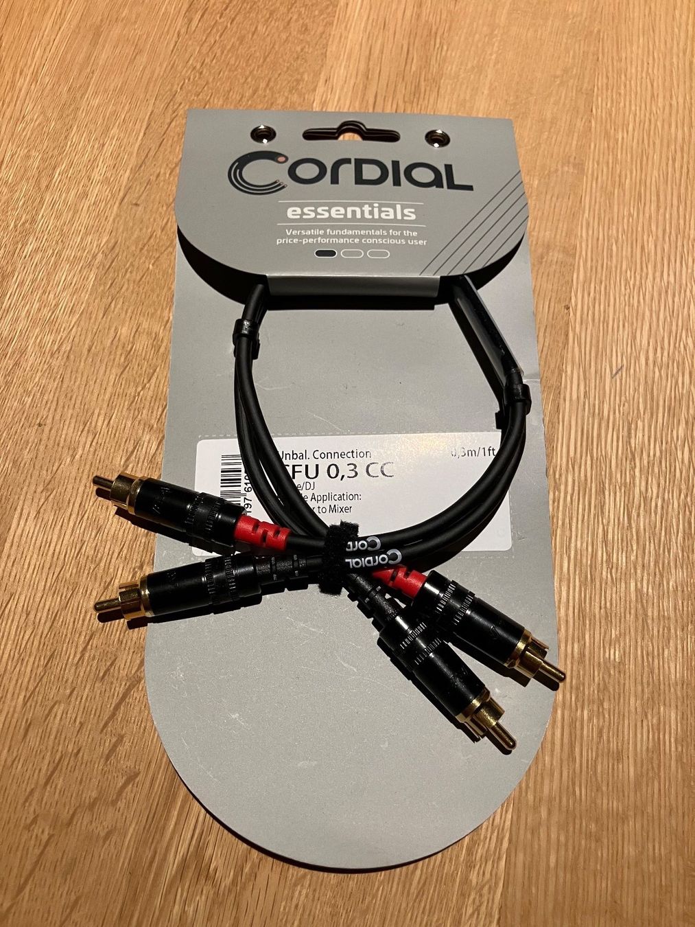 Câbles: Câble double Cinch 30 cm Cordial – Neuf avec emballage d'origine à Alle par Stu8