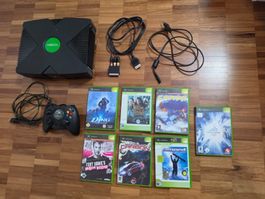 XBOX Konsole mit Zubehör und 7 Spielen ab 1 Fr.-