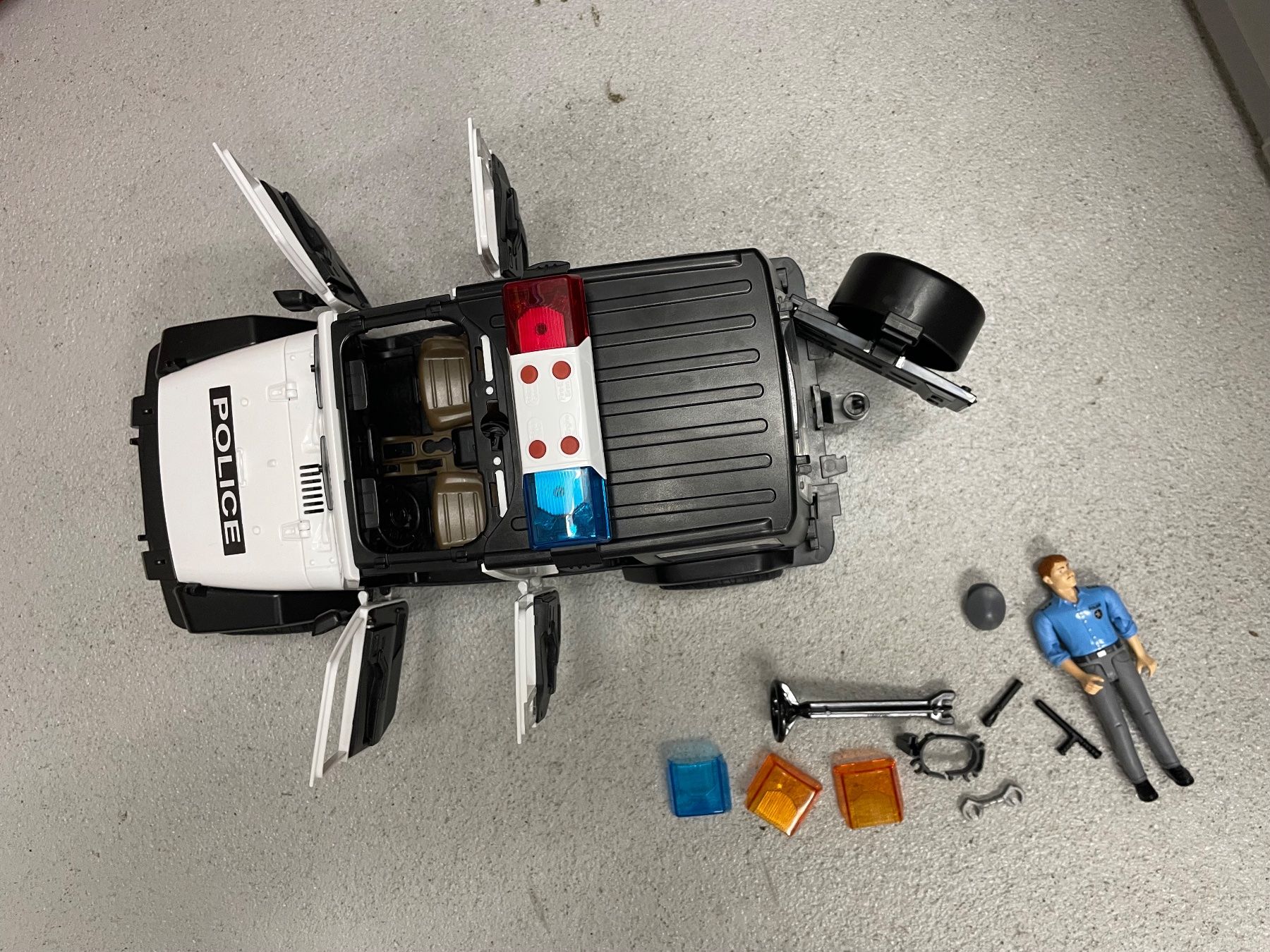 Giocattoli: Polizeiauto mit Sirene und Blaulicht – Nuovo (secondo la descrizione) da Baar venduto da Chrila3 2
