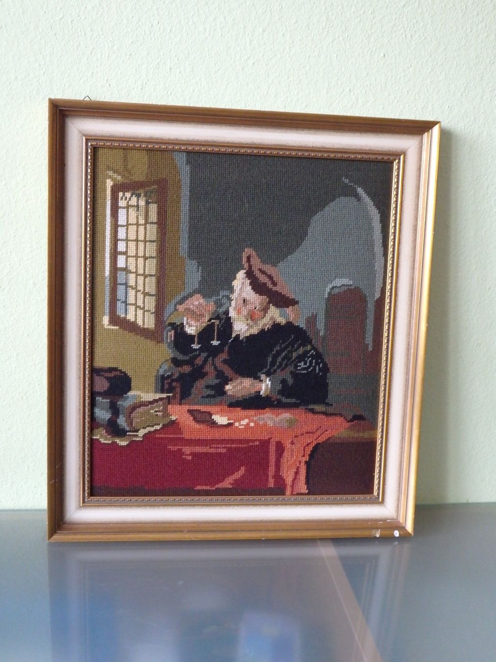 Foto & Immagini: Gobelin Bild der Goldwäger – Usato da Obergerlafingen venduto da Nurschi2011 1