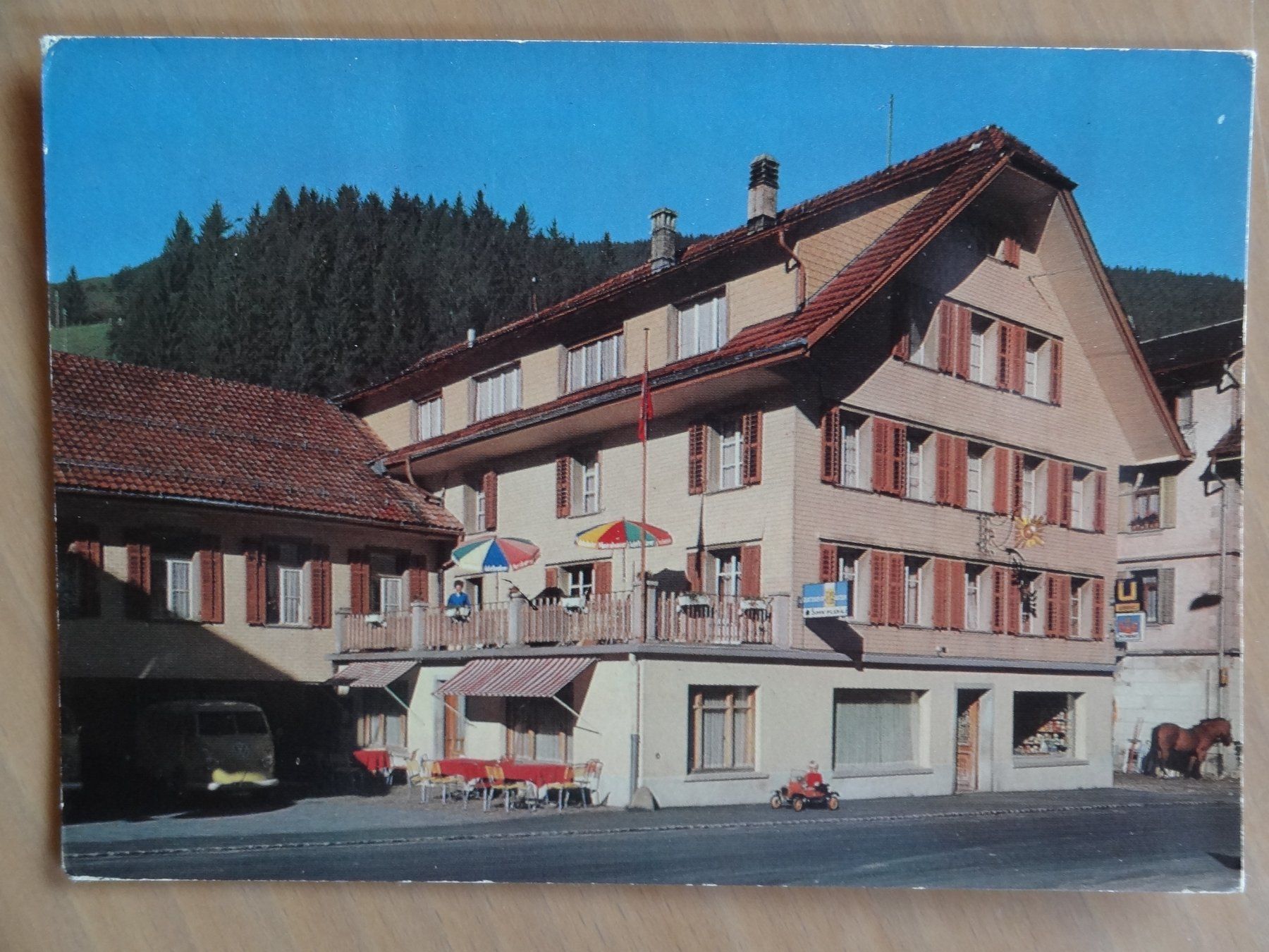 Cartoline postali: Flühli - Ancien Hôtel Sonne - LU – Usato da St Léonard venduto da Riglin