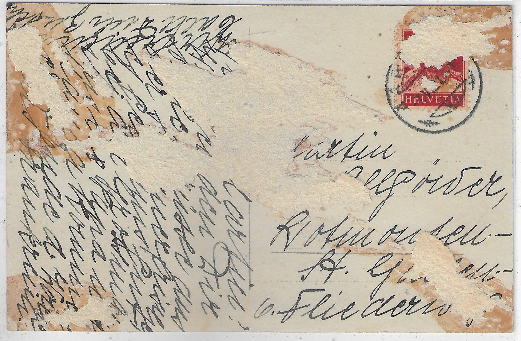 Cartoline postali: Aarburg  - Dorf mit Schloss - animee – Usato da Ettingen venduto da Kartenplanet 1