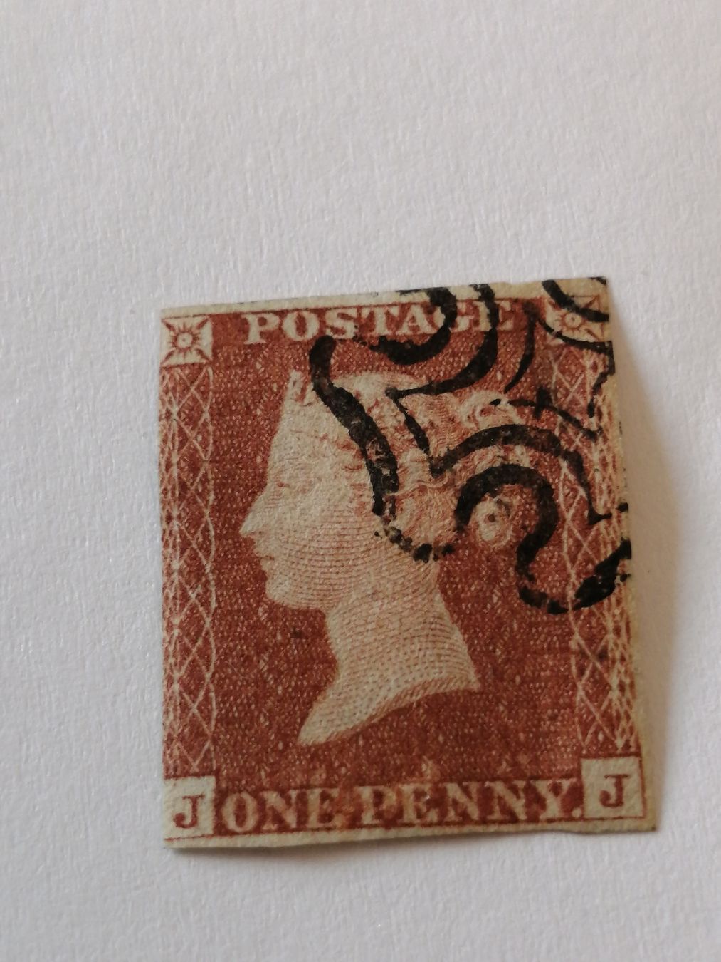 Alle Briefmarken: One Penny Red 1841  – Gebraucht aus Happerswil von tschergi