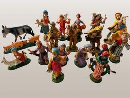 31 Personaggi, 21 Animali, 1 Capanna Presepe '70s/80s ITALY