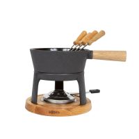Fondueset 1.2L Gusseisen Topf (Caquelon)
