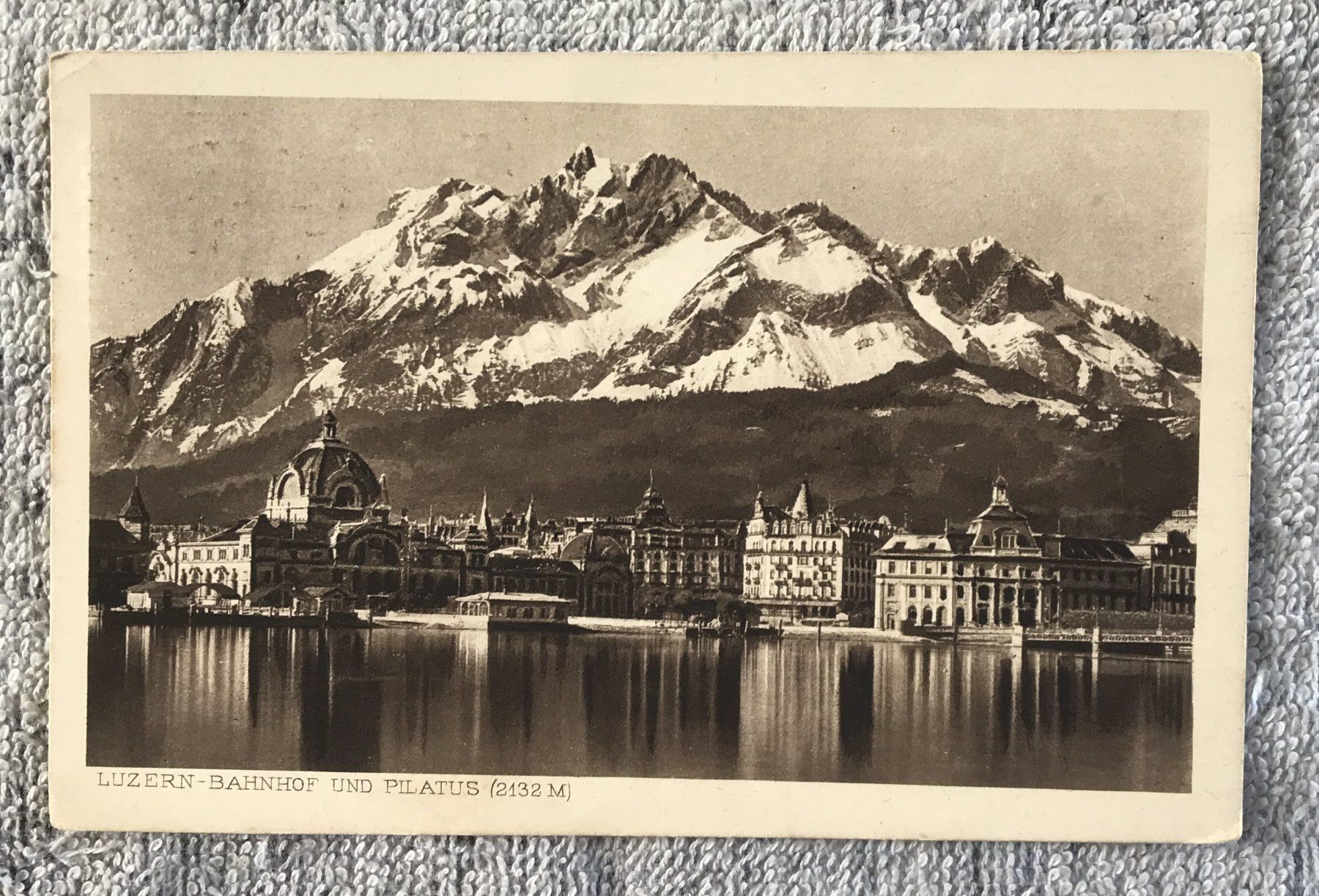 Ansichtskarten: ANSICHTSKARTE LUZERN BAHNHOF – Gebraucht aus Ostermundigen von wini63