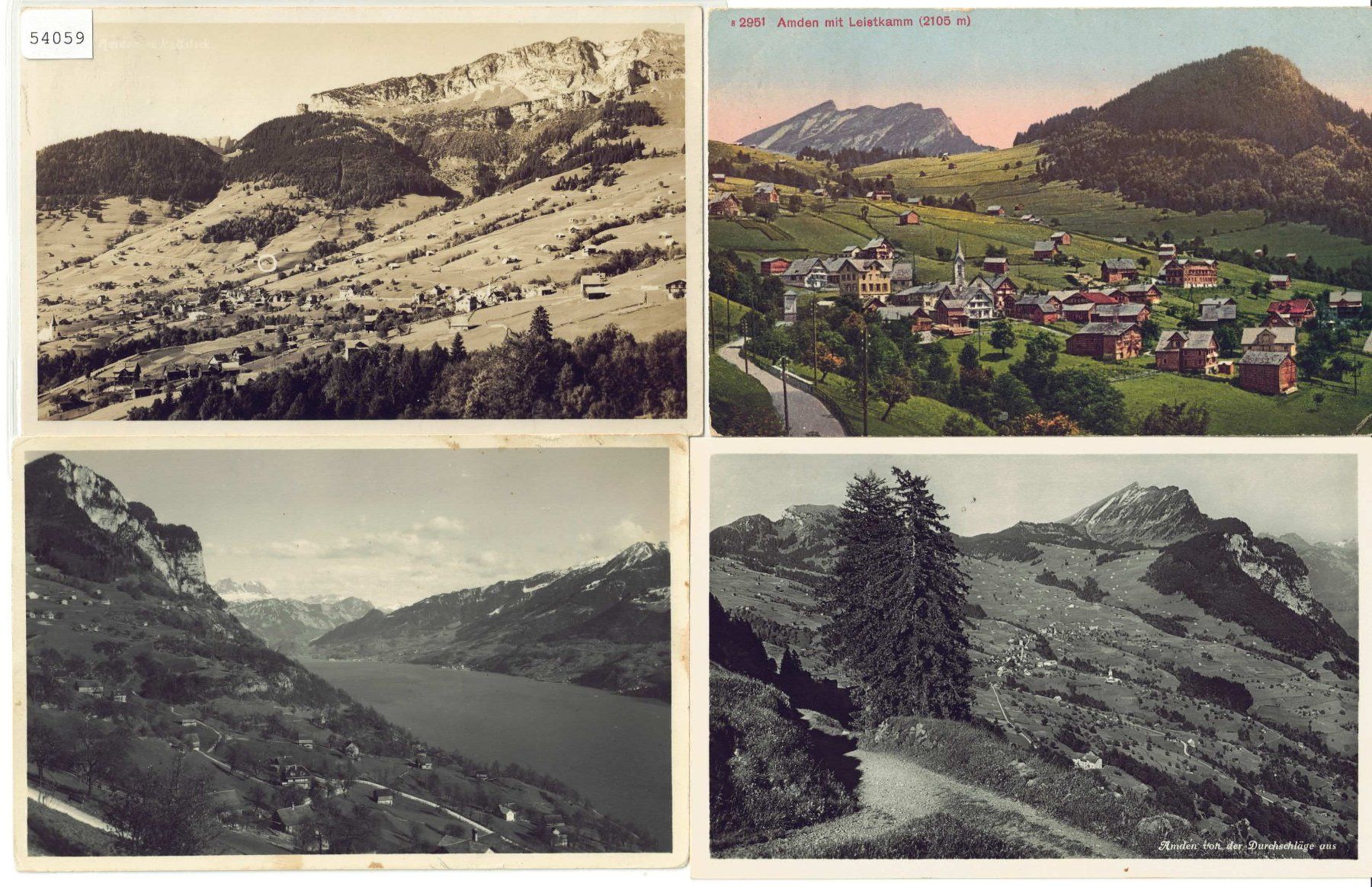 Cartes postales: 4 AK - Amden – D'occasion à Ettingen par Kartenplanet