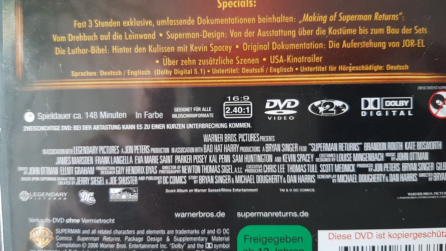 Tutti i DVDs: DVD Superman returns / 2 Disc – Usato da Oetwil am See venduto da fineli2 1