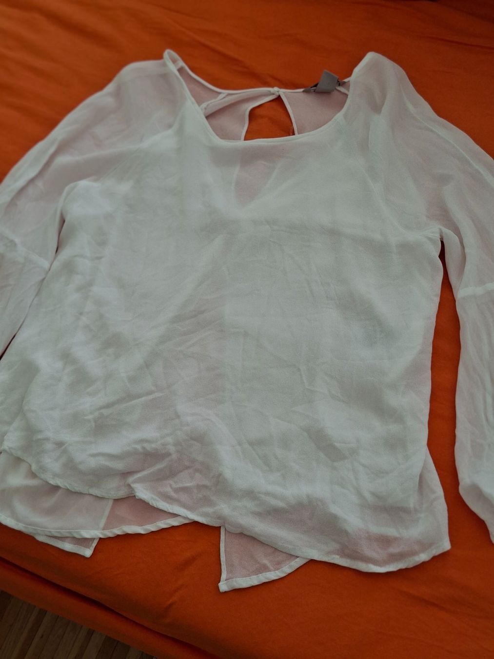 H&M Camicette: Von H & M, Bluse Gr. 44, weiss – Nuovo e nell'imballaggio originale da Brüttisellen venduto da Tekla05