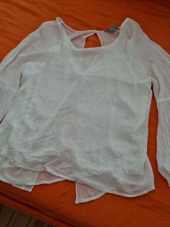 Von H & M, Bluse Gr. 44, weiss