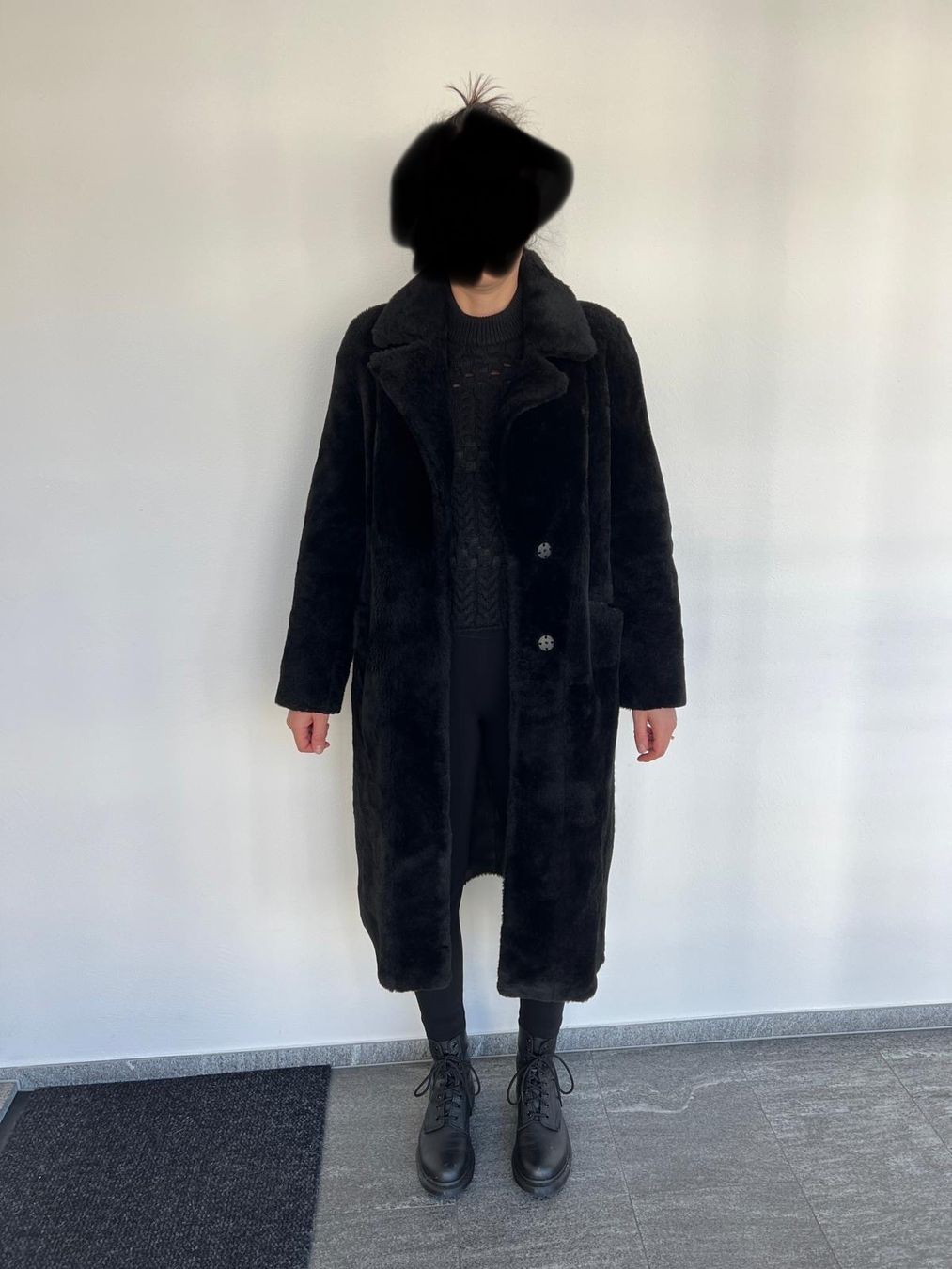Cappotti: Schicker Lammfellmantel, Gr. S schwarz – Nuovo (secondo la descrizione) da Chur venduto da Mity88