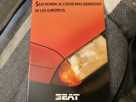 Seat Ronda Verkaufsprospekt 24 Seiten spanisch Sept. 1983
