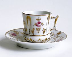 LIMOGES*FRANCE*MOKKATASSE & UNTERTASSE*****