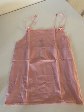 Top Spitzenbesatz Nicole Miller rosa S