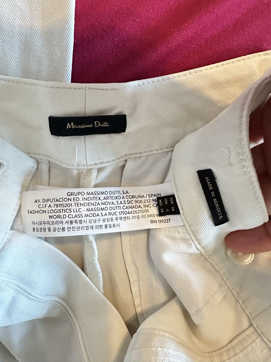 Massimo Dutti Pantaloni: Massimo Dutti Cream Trousers - Stylish Summer Essential! – Usato da Murgenthal venduto da mar_q2yf 2