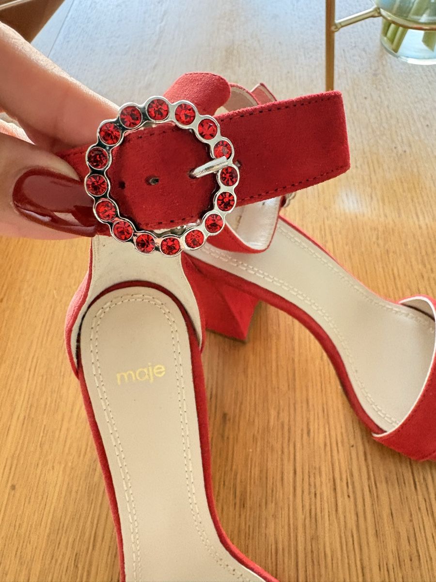 Maje Scarpe da donna: Maje suede leather red shoes EU37 – Nuovo (secondo la descrizione) da Wettswil venduto da tininha79 1