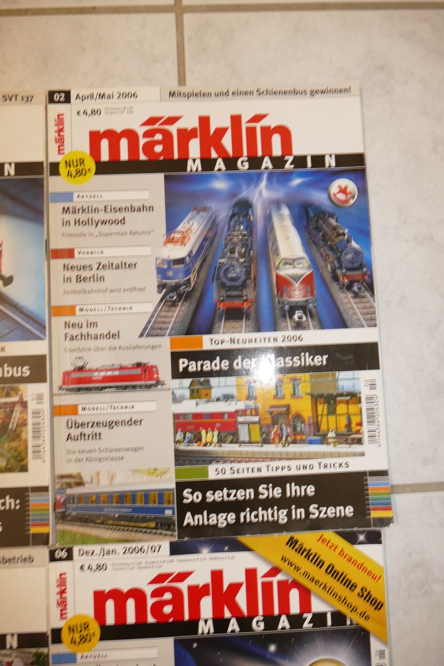 Märklin Modellini di ferrovie: Märklin: 4xMärklin Magazin 2006 – Usato da Niederhasli venduto da rail-duerst 2