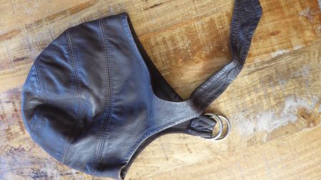 Vintage Cabriomütze Leder Kappe