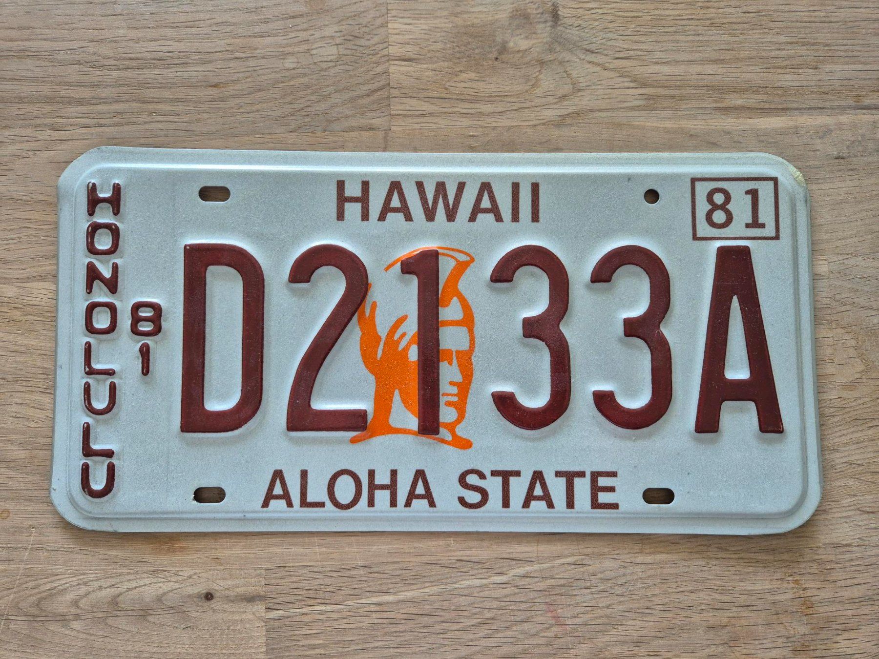 Insegne: US Nummernschild Hawaii 1981 – Usato da Rüti ZH venduto da pep_l9zp
