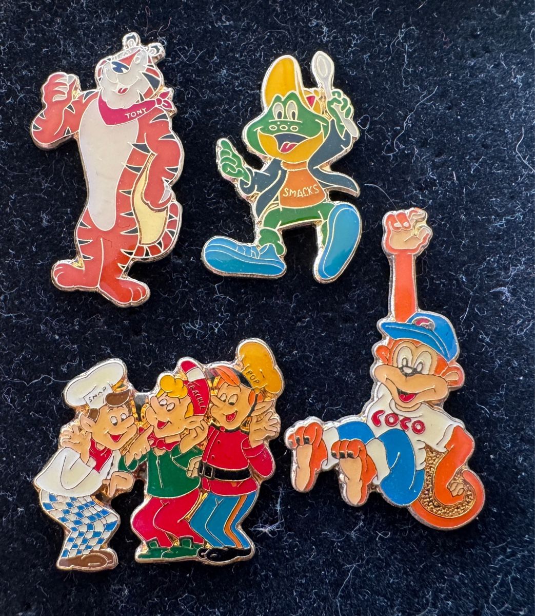 Placchette & Badge: 4er Set Kellogg‘s Pins – Usato da Rütihof venduto da wonnabepro