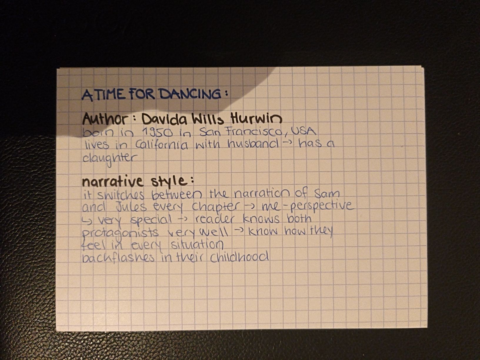Libri: Davida Wills Hurwin: A Time for Dancing – Nuovo (secondo la descrizione) da Obfelden venduto da sel_7s58 2