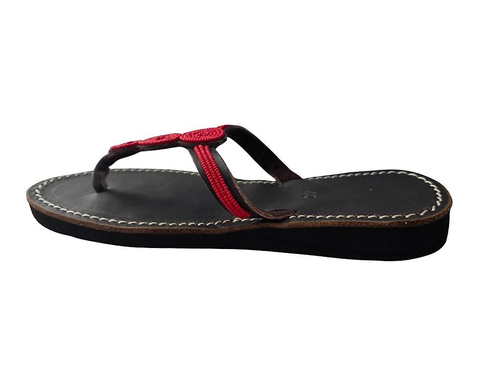 Damenschuhe: Handgemachte Leder-Sandalen - Rot 37 🔥 50% SALE – Neu und originalverpackt aus Brione s. Minusio von Littleninja 2
