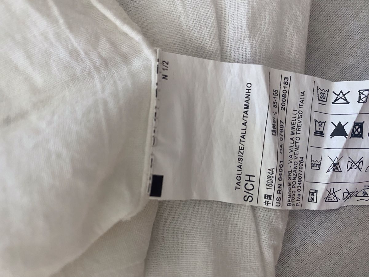 Benetton Top: Top vintage Benetton S weiss – Nuovo (secondo la descrizione) da Rütihof venduto da ALAFC 3