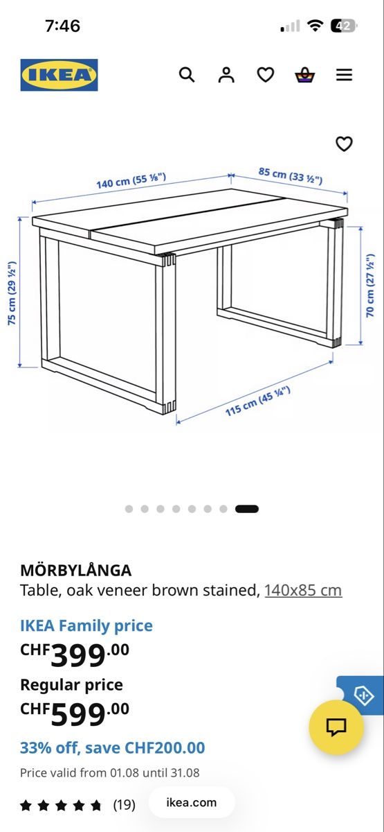 Ikea Tables: IKEA Esstisch – D'occasion à Zürich par eli_ry7v 1