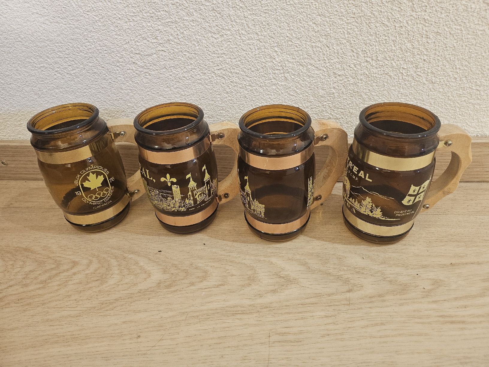 Gläser: 4 chopes de collection Montréal Canada vintage – Gebraucht aus La Joux FR von car_ck96 2