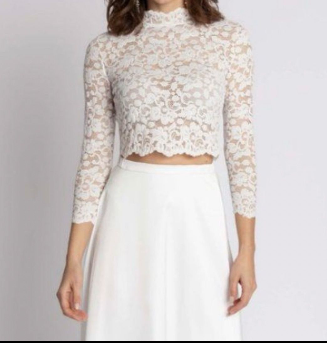 Piqyourdress Vestiti: Hochzeitskleid Zweiteiler Boho – Nuovo (secondo la descrizione) da Binningen venduto da DesignFanatic