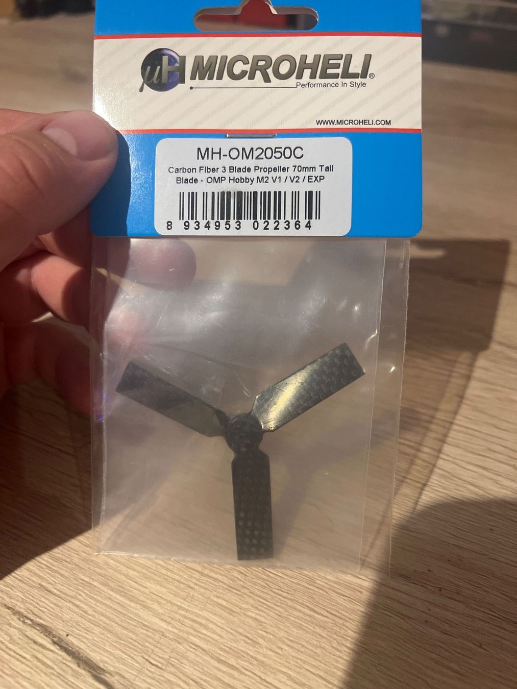 Modellismo RC: Microheli 3 Blatt Heckpropeller OMP M2 V1 / V3 / V3 – Nuovo (secondo la descrizione) da Hinwil venduto da helifreak_64