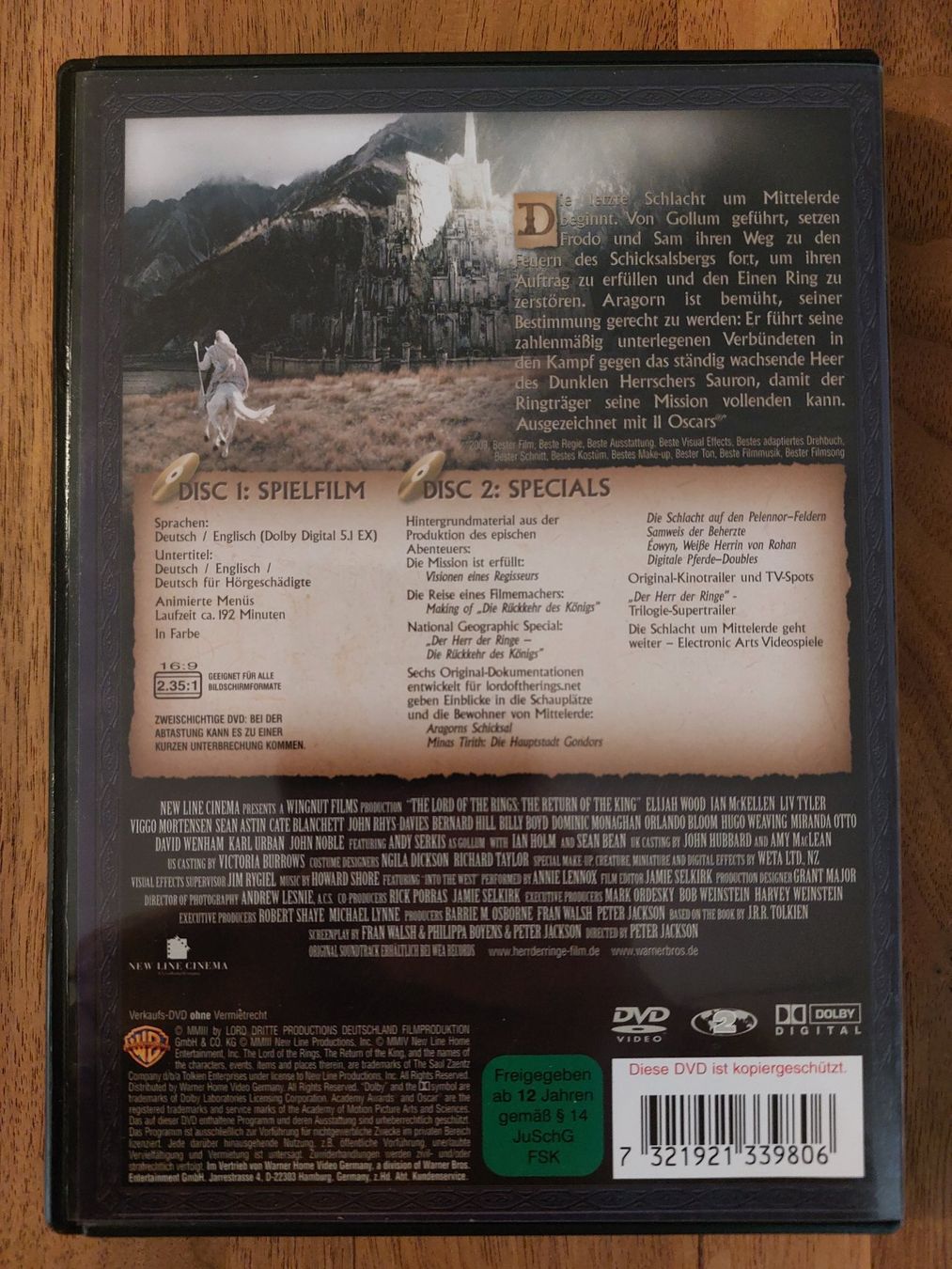 Tutti i DVDs: DVD - Der Herr der Ringe Trilogie – Usato da Rheinfelden venduto da FilmAuktion 7