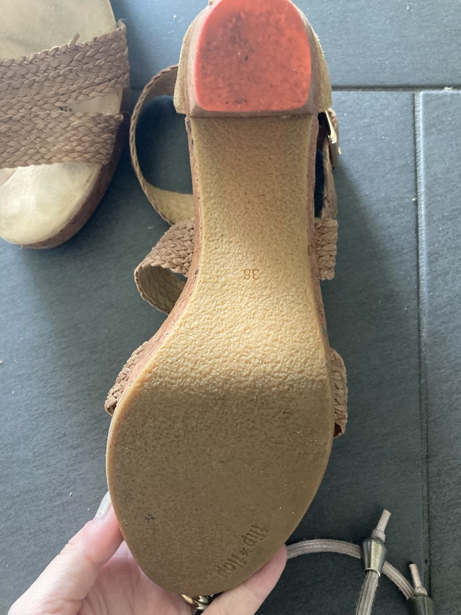 Scarpe da donna: Sandales d'été en cuir – Usato da Bremgarten b. Bern venduto da nathalie83 1