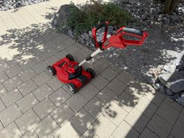 Einhell Akku-Rasentrimmer mit Wagen