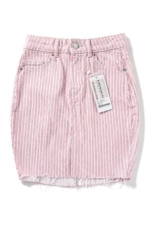 NEU: FB SISTER Denim Minirock Rosa/Weiss Gr. XS (NP 30.00)