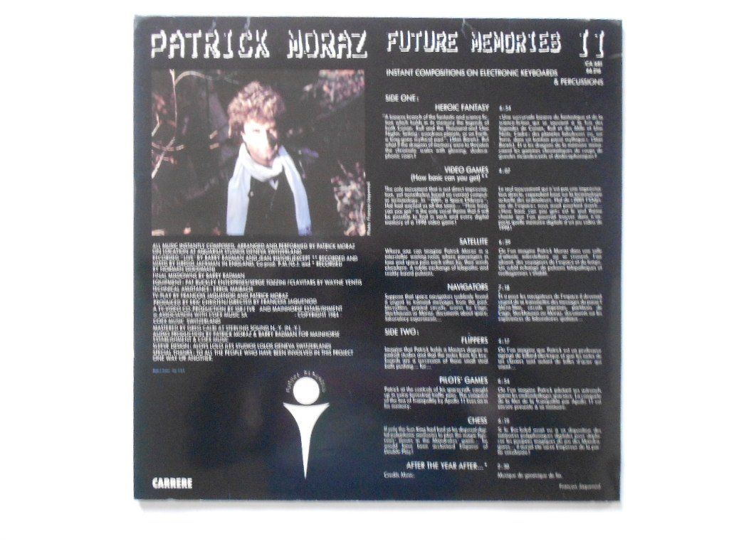Vinyles: PATRICK MORAZ  -  FUTURE MEMORIE II – D'occasion à Bex par Giorgiob 1