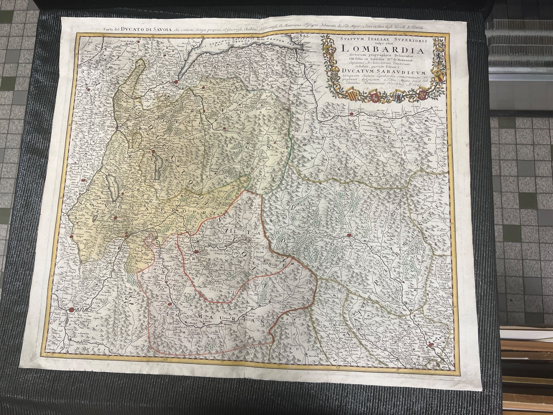 Cartine & Atlanti: CARTE GÉOGRAPHIQUE DE LA SAVOIE DATÉE 1749 – Usato da Genève venduto da Qanil77