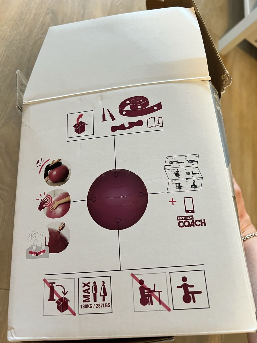 Decathlon Palloni: Gymnastikball Grösse 2 65 cm, rosa – Usato da Zürich venduto da GOJ_fr6c 5