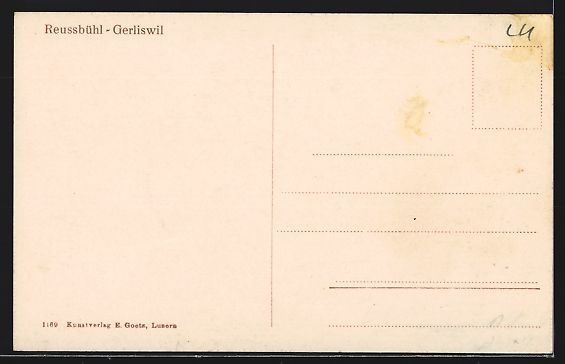 Cartoline postali: Reussbühl-Gerliswil, Teilansicht mit Ki – Usato da Berlin venduto da bartko-reher 1