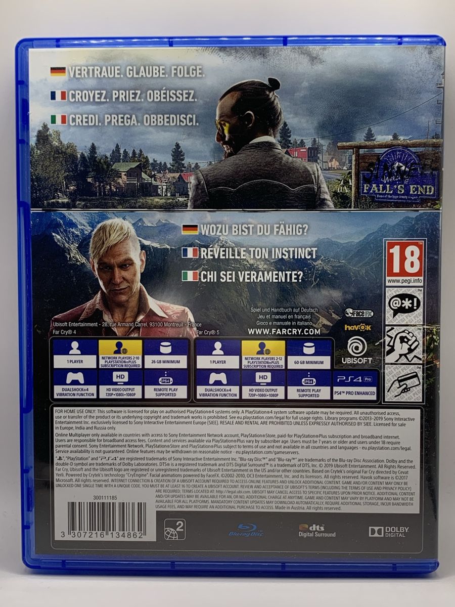 Sony Giochi: Far Cry Double Pack 4 und 5 - PS4 – Usato da Ostermundigen venduto da RG-Collector 1