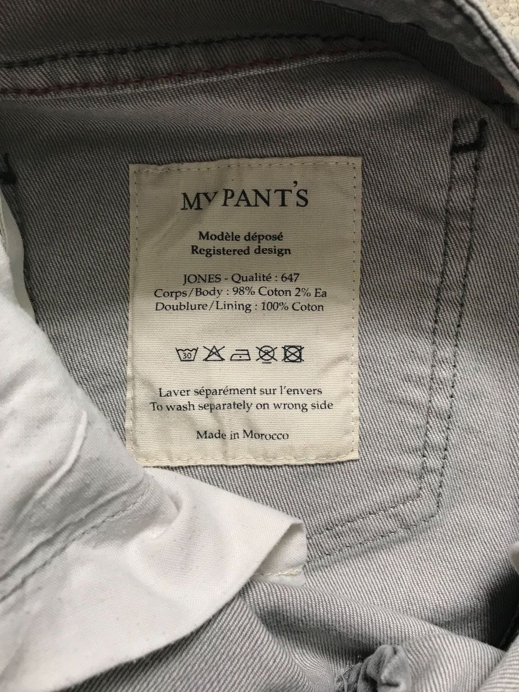Pantaloni: Jean 7/8ème " My Pant's" 34 Hose – Usato da Echandens venduto da pepite30 4