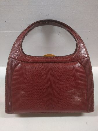 Ancien sac à main luxe en peau et cuir