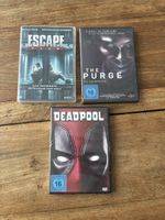 DVD-Filme: Escape Plan, The Purge, Deadpool, 3 Stck