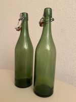 2 grüne 1 Liter Bügelflaschen / Patentflaschen