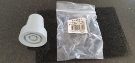 Krückenkapseln grau, 16 mm, Preis pro Stück
