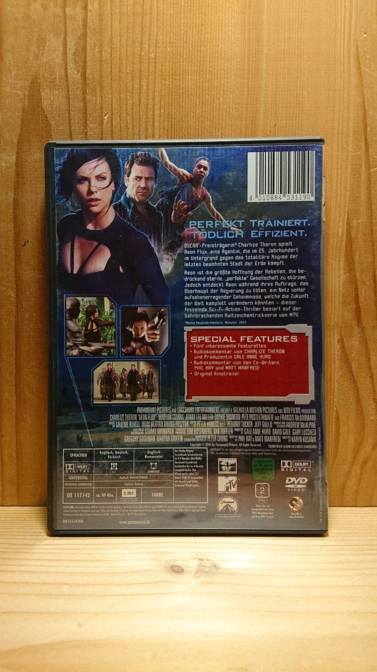 Tutti i DVDs: AEONFLUX mit Charlize Theron – Usato da Wilderswil venduto da Exebub 1