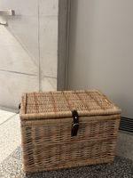 Early 20th Century Leather Bound Basket