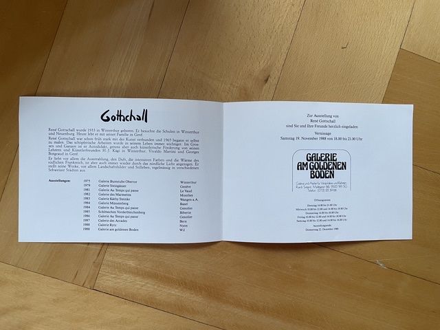 Dipinti: Original Ölbild von René Gottschall – Usato da Bütschwil venduto da Biberli59 3